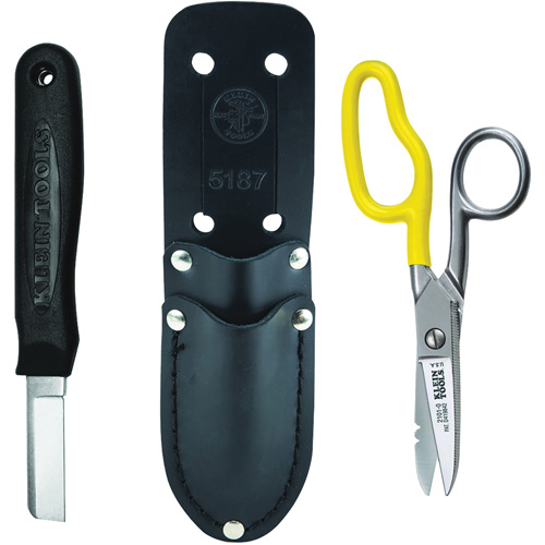 Trousse d'&eacute;pisseur de c&acirc;bles avec ciseaux &agrave; ouverture libre Southpoint Industrial Supply