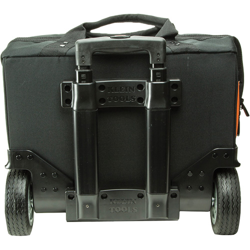 Tradesman Pro Rolling Tool Bag, Ballistic Polyester, 24 Pockets, Black/Orange Southpoint Industrial Supply