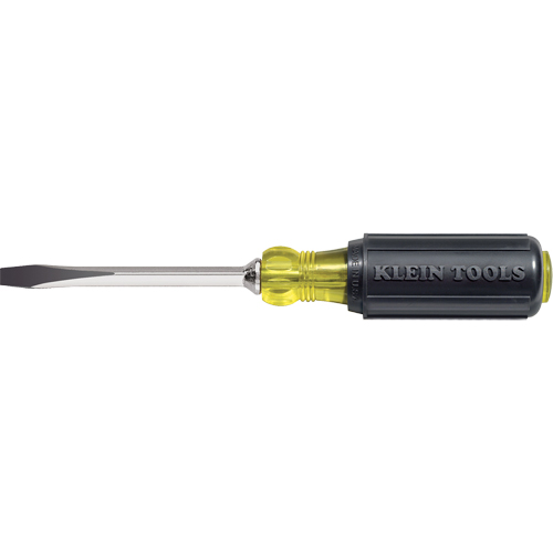 Tournevis industriels fendu &agrave; pointe en losange, 1/4", 8-11/32" lo, Prise Coussin&eacute;e Southpoint Industrial Supply