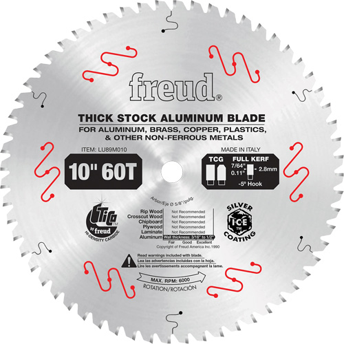 Industrial Saw Blade, 10", 72 Teeth, Non-Ferrous Use Southpoint Industrial Supply