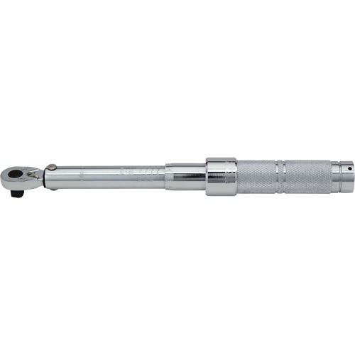 Ratcheting Head Micrometer Torque Wrench, Click, 1/2" Square Drive, 50 - 250 lbf. Ft Southpoint Industrial Supply