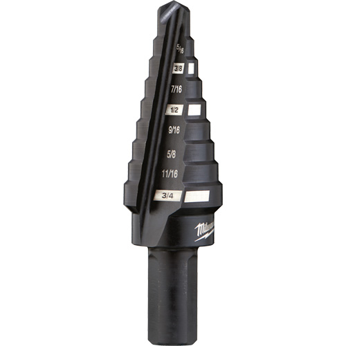 Foret &eacute;tag&eacute; no 3, 1/4" - 3/4", Incr&eacute;ments de 1/16", Acier rapide Southpoint Industrial Supply