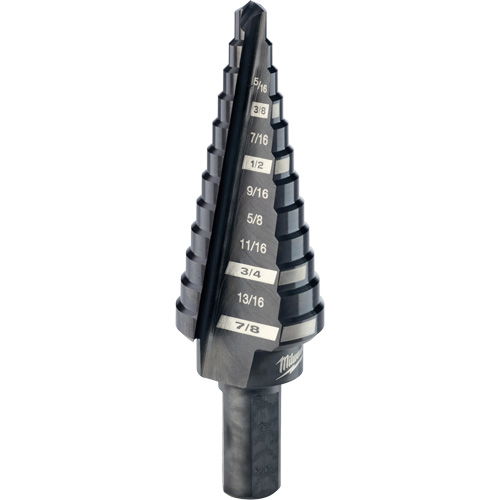 Foret &eacute;tag&eacute; no 4, 3/16" - 7/8", Incr&eacute;ments de 1/16", Acier rapide Southpoint Industrial Supply