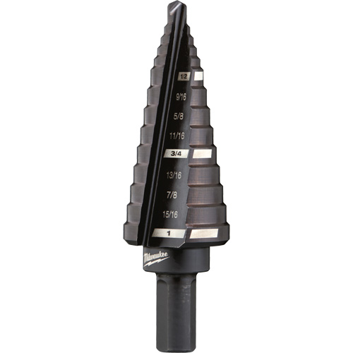Foret &eacute;tag&eacute; no 8, 1/2" - 1", Incr&eacute;ments de 1/16", Acier rapide Southpoint Industrial Supply