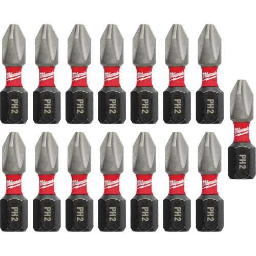 Forets &agrave; chocs Shockwave, Phillips, #2, Prise 1/4" Southpoint Industrial Supply