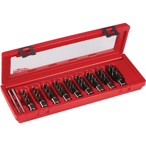 Annular Cutter Drill Bit Set, 9 Pieces, High Speed Steel Southpoint Industrial Supply