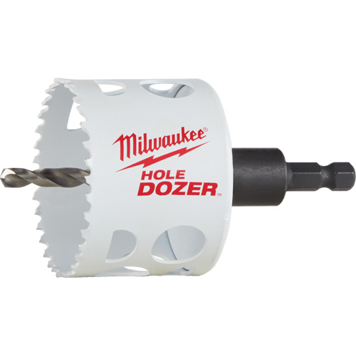 Scie-cloche Hole Dozer avec arbre, 2-1/2", Profondeur de la coupe 1-5/8", Bim&eacute;tal Southpoint Industrial Supply