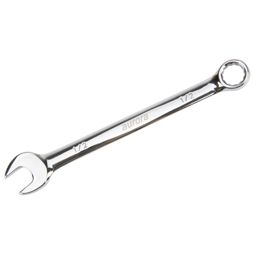 Combination Wrench, 12 Point, 1/2", Chrome Finish Southpoint Industrial Supply