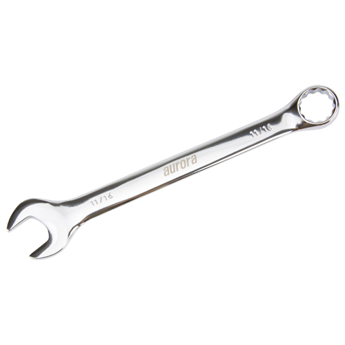 Combination Wrench, 12 Point, 11/16", Chrome Finish Southpoint Industrial Supply