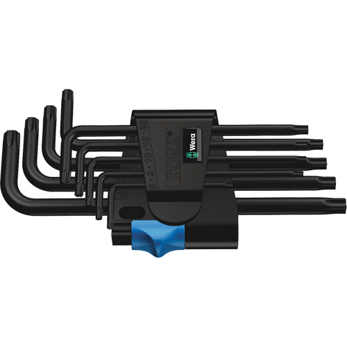Jeu de cl&eacute;s en L avec fonction de retenue, 9 mcx, Torx Southpoint Industrial Supply