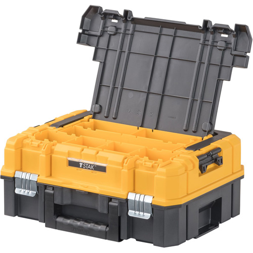 TSTAK&reg; I Tool Box with Long Handle, 17-1/4" x 13" x 6-3/8", Black Southpoint Industrial Supply