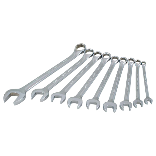 Wrench Set, Combination, 9 Pieces, Metric Southpoint Industrial Supply