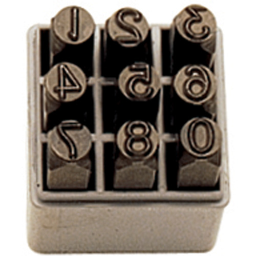 Jeu de num&eacute;ros &agrave; estamper &agrave; la main, 9 morceaux Southpoint Industrial Supply