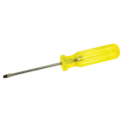 Slotted Screwdriver, 3/16", 8-1/4" L, Plastic Handle Southpoint Industrial Supply
