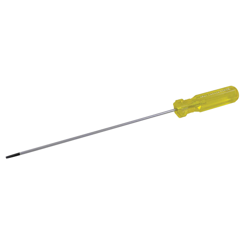Electrician's Slotted Screwdriver, 1/8" Tip, Round, 6-1/2" L, Plastic Handle Southpoint Industrial Supply