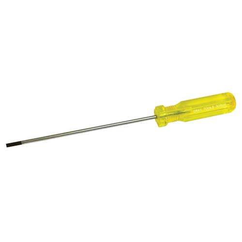 Electrician's Slotted Screwdriver, 5/32" Tip, Round, 9-1/2" L, Plastic Handle Southpoint Industrial Supply