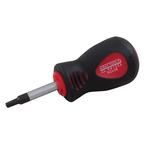 Square Recess Screwdriver, #0 Tip, Round, 4" L, Cushion Grip Handle Southpoint Industrial Supply