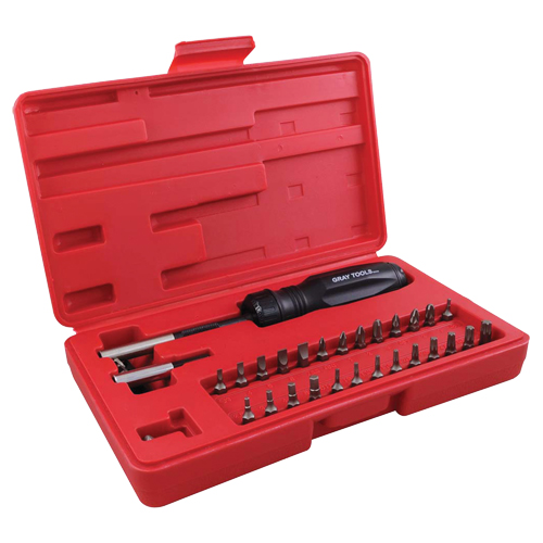 Gearless Screwdriver Set In Plastic Storage Case, 10" L Southpoint Industrial Supply