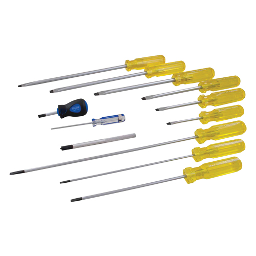 Slotted Screwdriver Set, 9 Pcs. Southpoint Industrial Supply