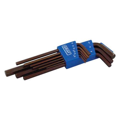 Extra Long Arm Hex Key Set, 9 Pcs., Metric Southpoint Industrial Supply