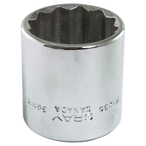 Socket, 13 mm, 1/2" Drive, 12 Points Southpoint Industrial Supply