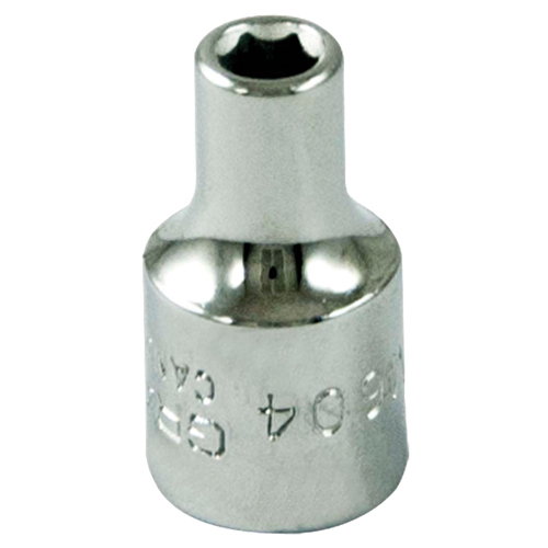 Socket, 4 mm, 1/4" Drive, 6 Points Southpoint Industrial Supply
