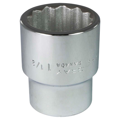 Socket, 1-1/2", 1" Drive, 12 Points Southpoint Industrial Supply
