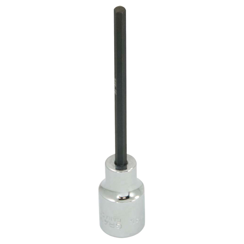 Extra Long Bit Socket, 4 mm x 4" L, 3/8" Drive Southpoint Industrial Supply