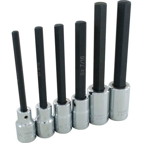 Jeu de douilles &agrave; t&ecirc;te hexagonale, Hexagonale, Prise 1/2", 6 mr Southpoint Industrial Supply
