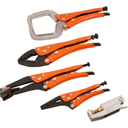 Welding Locking Plier Set, 5 Pieces Southpoint Industrial Supply