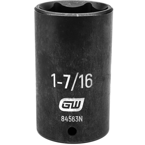 Socket, Impact, 1-7/16", 1/2" Drive, 6 Points, Deep Southpoint Industrial Supply