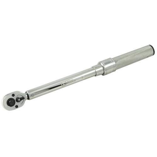 Micrometer Torque Wrench, Click, 3/8" Square Drive, 30 - 250 in-lbs. Southpoint Industrial Supply
