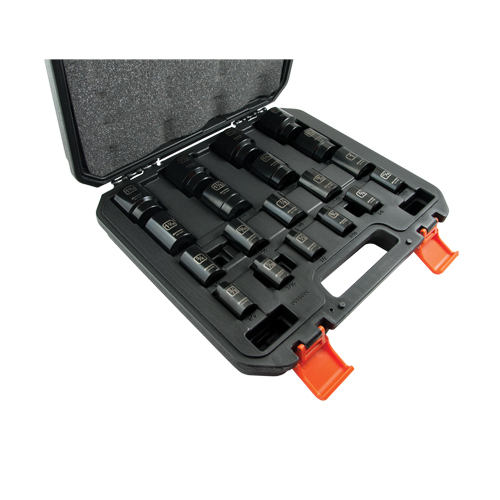 SAE Socket Set, 19 Pcs, Impact, 1/2" Drive Size Southpoint Industrial Supply