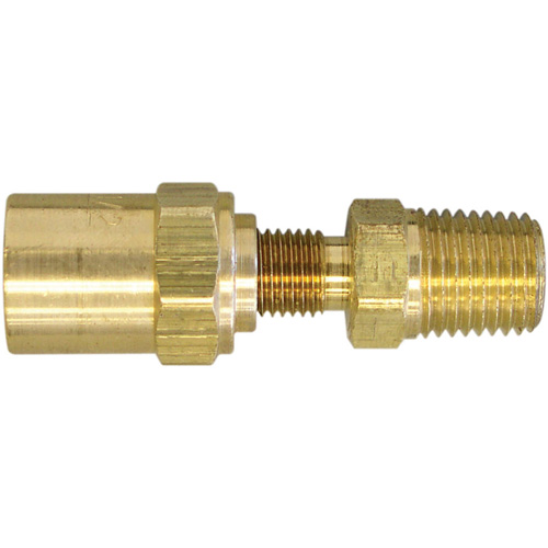 1/4" NPT Reusable Hose Fitting, 5/8" Dia., Brass Southpoint Industrial Supply