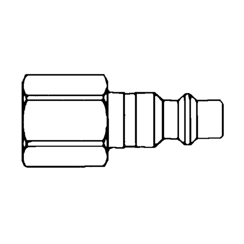 Quick Couplers - 1/2" Industrial, One Way Shut-Off - Plugs, 3/8" Southpoint Industrial Supply