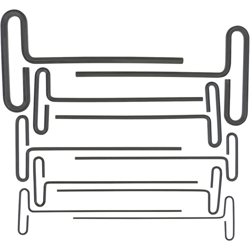 Loop T-Handle Hex Key Set, 10 Pcs., Imperial Southpoint Industrial Supply