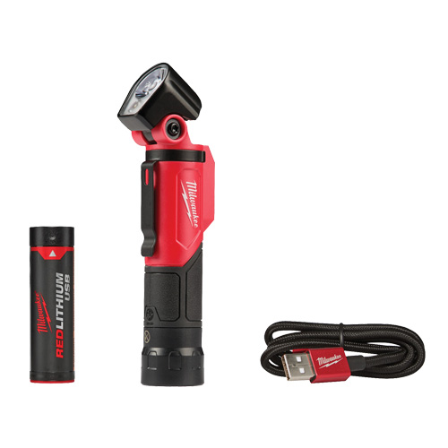 USB Pivoting Flashlight, LED, 500 Lumens, Rechargeable Batteries Southpoint Industrial Supply