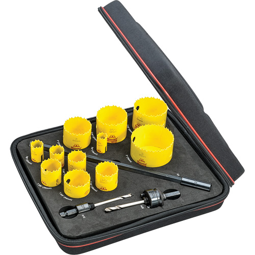 Industrial Hole Saw Kit, 14 Pieces Southpoint Industrial Supply