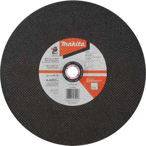 Abrasive Cut-Off Wheel, 14" x 3/32", 1" Arbor, Type 1, Aluminum Oxide, 4400 RPM Southpoint Industrial Supply