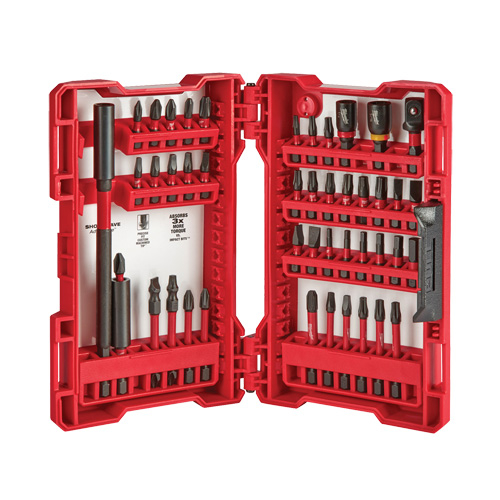 Shockwave Impact Duty Driver Bit Set, 45 Pcs., Hex/Nutsetter/Phillips/Slotted/Square/Torx&reg; Southpoint Industrial Supply