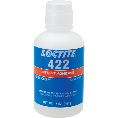 422 Super Bonder&reg; Instant Adhesive, Clear, Bottle, 16 oz. Southpoint Industrial Supply