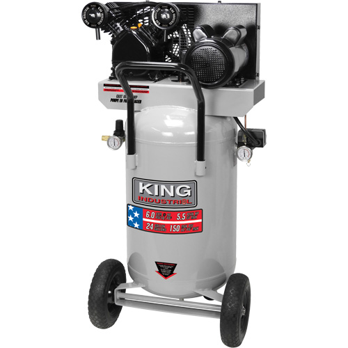 Compresseur &agrave; air, &eacute;lectrique, 24 gal. (29 gal. US), 150 PSI, 120/1/240/1 V Southpoint Industrial Supply