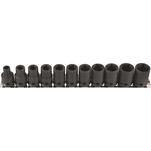 Thin Walled Socket Set, 11 Pcs, Impact, 3/8" Drive Size Southpoint Industrial Supply