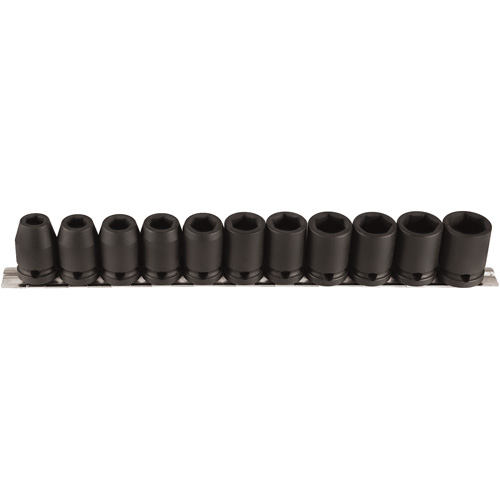 Socket Set, 11 Pcs, Impact, 1/2" Drive Size Southpoint Industrial Supply