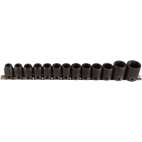 Socket Set, 13 Pcs, Impact, 1/2" Drive Size Southpoint Industrial Supply