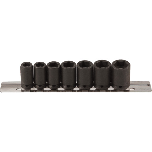 Magnetic Socket Set, 7 Pcs, Impact, 1/4" Drive Size Southpoint Industrial Supply
