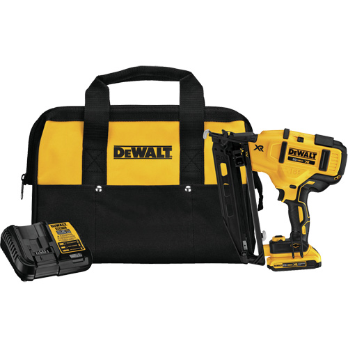 Max XR&reg; Angled Finish Nailer Kit, 20 V, Lithium-Ion Southpoint Industrial Supply