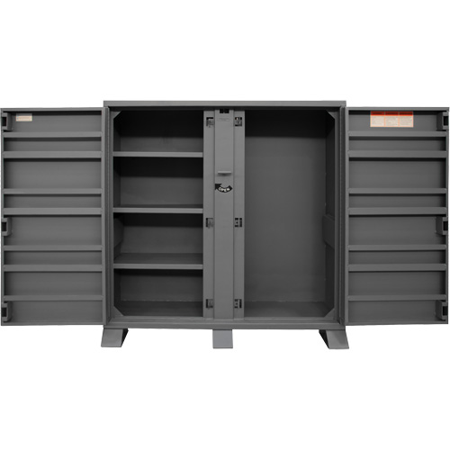 Jobsite Storage Shelving Cabinet, Steel, 47.5 Cubic Feet, Grey Southpoint Industrial Supply