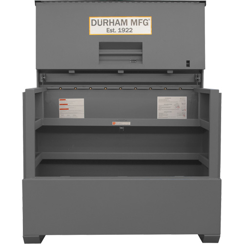 Piano Style Jobsite Storage Box, 60-1/2" W x 34-3/4" D x 49-3/8" H, Grey Southpoint Industrial Supply