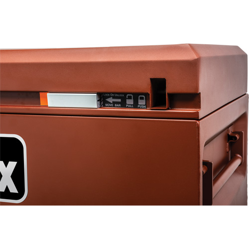 Site-Vault Chest, 72" x 24" x 30-3/4", Steel, Orange Southpoint Industrial Supply